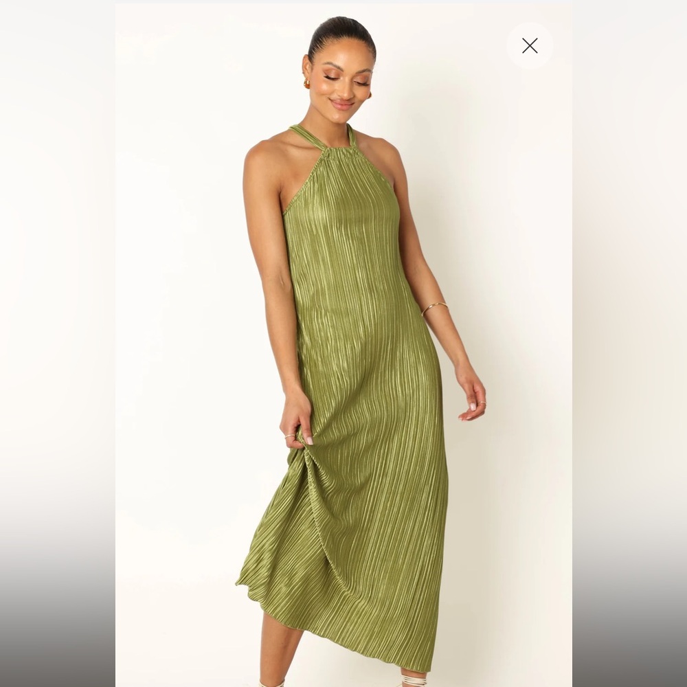 Petal & Pup Olive Green Maxi Dress